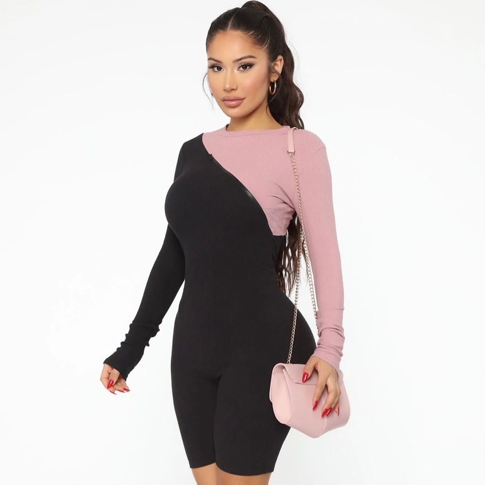Colorblock romper
